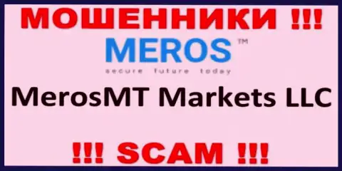 Компания, владеющая мошенниками Мерос ТМ - это MerosMT Markets LLC
