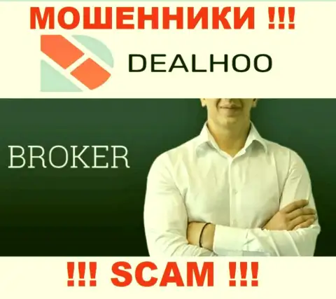 Не верьте, что сфера деятельности DealHoo - Broker законна - это развод