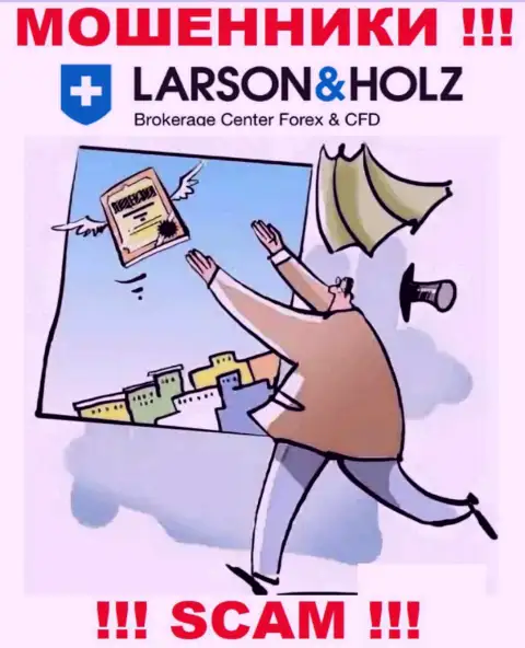 Larson Holz Ltd - это ненадежная организация, так как не имеет лицензии
