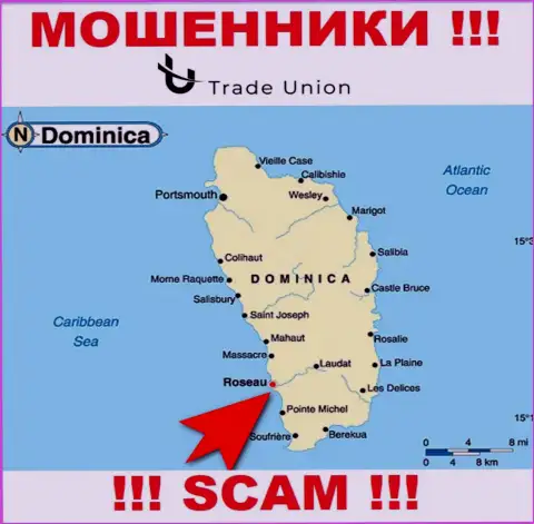Commonwealth of Dominica - здесь юридически зарегистрирована компания Trade Union