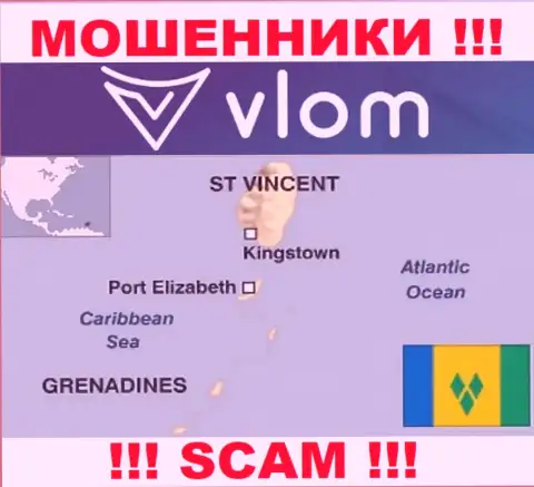Влом Ком пустили свои корни на территории - Saint Vincent and the Grenadines, остерегайтесь работы с ними