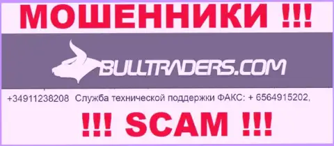 Будьте весьма внимательны, internet мошенники из конторы Bulltraders Com звонят лохам с различных номеров телефонов
