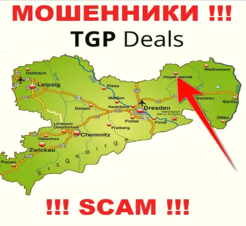 Офшорный адрес организации TGP Deals фикция - мошенники !!!