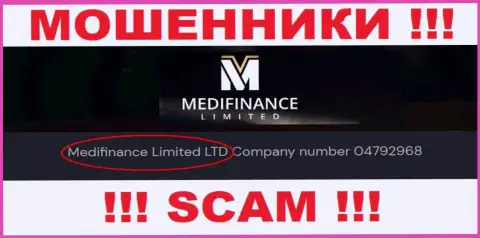 МедиФинансЛимитед вроде бы, как владеет компания Medifinance Limited LTD