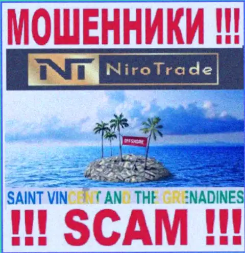 Ниро Трейд расположились на территории St. Vincent and the Grenadines и свободно отжимают финансовые активы