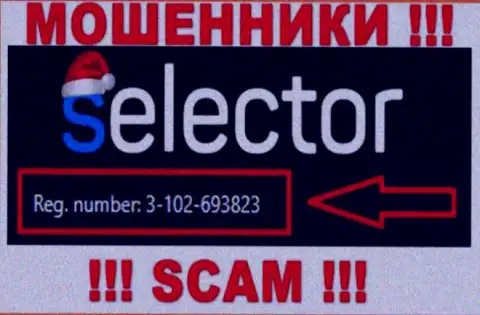 Selector Gg мошенники всемирной интернет сети !!! Их регистрационный номер: 3-102-693823