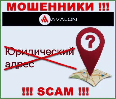 Узнать, где именно располагается организация AvalonSec Com невозможно - информацию об адресе старательно скрывают