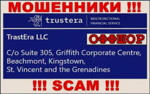 Suite 305, Griffith Corporate Centre, Beachmont, Kingstown, St. Vincent and the Grenadines - офшорный адрес регистрации кидал ТрустераГлобал, размещенный на их ресурсе, ОСТОРОЖНЕЕ !!!