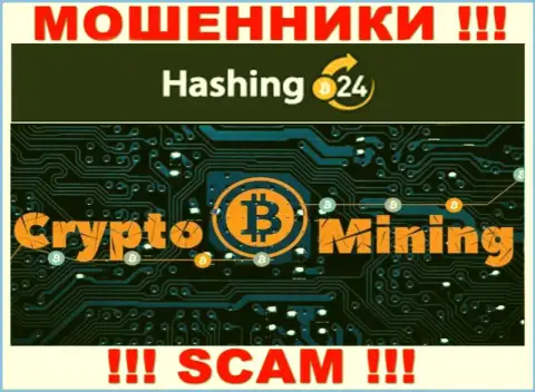 В internet сети действуют махинаторы Hashing24, род деятельности которых - Crypto mining