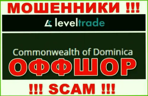 Базируются мошенники Level Trade в оффшорной зоне  - Dominika, осторожно !