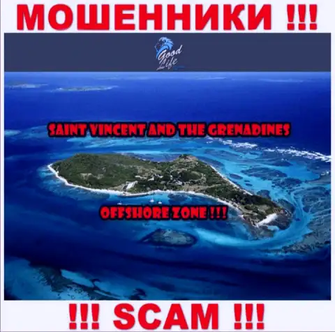 Гуд Лайф Консалтинг - это мошенники, имеют офшорную регистрацию на территории Saint Vincent and the Grenadines