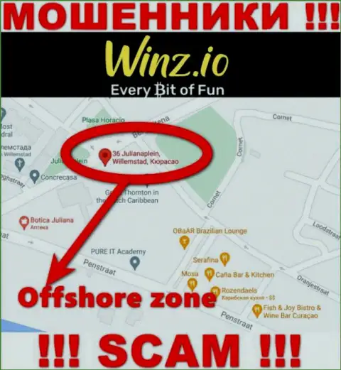 Winz имеют офшорную регистрацию: Curaçao - будьте крайне внимательны, воры