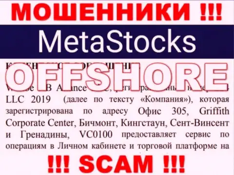 Компания MetaStocks Org похищает финансовые средства людей, зарегистрировавшись в офшорной зоне - Saint Vincent and the Grenadines