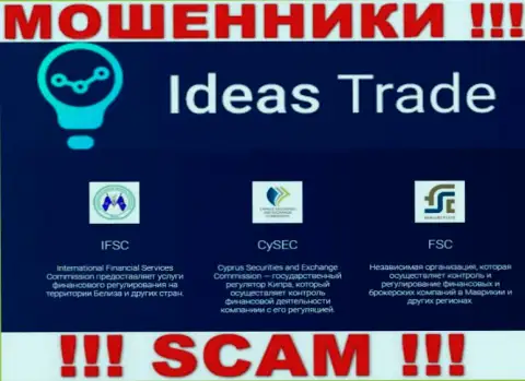 Противозаконные комбинации Ideas Trade прикрывает мошеннический регулятор: IFSC