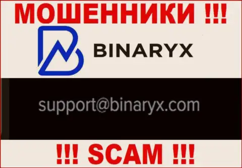 На сайте мошенников Binaryx OÜ указан этот адрес электронного ящика, куда писать письма нельзя !!!