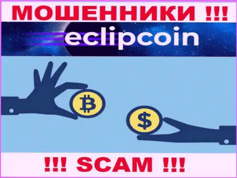 Взаимодействовать с EclipCoin слишком опасно, поскольку их вид деятельности Криптовалютный обменник - это развод