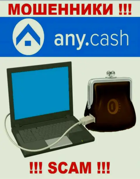 AnyCash - это ОБМАНЩИКИ, род деятельности которых - Цифровой онлайн-кошелек
