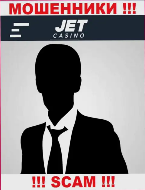 Руководство Jet Casino засекречено, на их официальном сайте о себе инфы нет