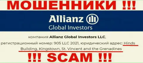 Офшорное местоположение Алльянс Глобал Инвесторс ЛЛК по адресу Hinds Building, Kingstown, St. Vincent and the Grenadines позволяет им беспрепятственно обманывать