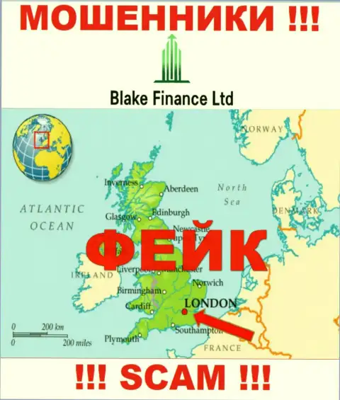 Достоверную инфу об юрисдикции Blake Finance Ltd не найти, на интернет-сервисе организации лишь ложные данные