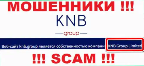 Юридическое лицо интернет шулеров KNB Group - это КНБ Групп Лимитед, инфа с web-сервиса разводил