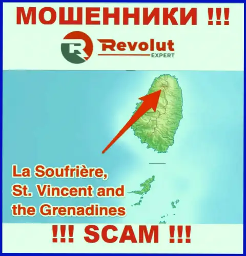 Организация RevolutExpert - это интернет мошенники, базируются на территории St. Vincent and the Grenadines, а это оффшор