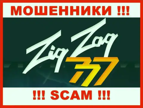 Логотип МОШЕННИКА ZigZag777 Com