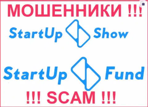 Логотипы обманных контор StarTupFund и StarTupShow